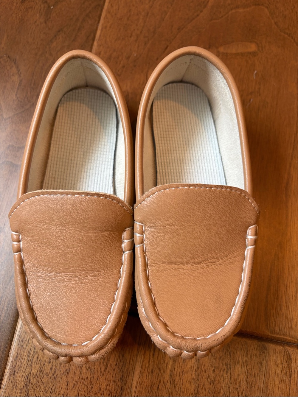 Toddler Boy Tan Slip-On Loafers size 11 great condition